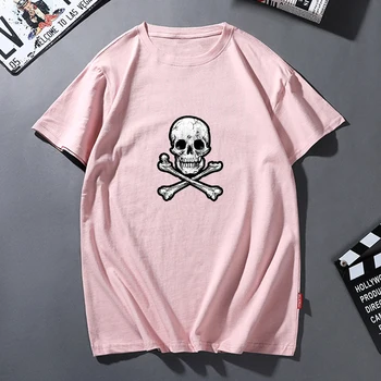 Ženy Nadrozmerné T Shirt Harajuku Goth T Shirt Punk Bavlna Topy Lete Cool Hip Hop Lumbálna Streetwear Tee Tričko pre Dievčatá
