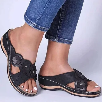 Ženy Sandále Klinové Podpätky Sandále Letné Topánky Ženy Plus Veľkosť Sandalias Mujer Kliny Topánky Pre Ženy Letné Sandále Žena