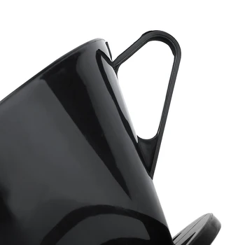 Black 125x87mm Plastové Kávy Kužeľ opakované použitie Filtra Kávy Coffee Cup Dripper Oka Nečistôt Použitie S Kávový Filter Papiere