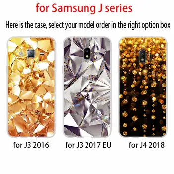 Telefón Samsung Galaxy J6 J4 Plus J8 J3 J7 2018 J5 J3 j7 2017 2016 j6 Prime Kryt Prípade, Kryštál, Diamant