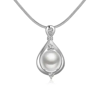 Charmhouse Čistý Strieborné Šperky Sady Pre Ženy Pearl Krúžok Náušnice Náhrdelník & Prívesky 3ks Bižutérie Príslušenstvo Bijoux