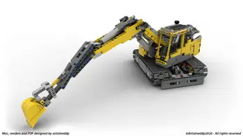 NOVÉ 2020 lepins technológie stavebným MOC Engineering Series bager montáž hračka chlapec darček k narodeninám