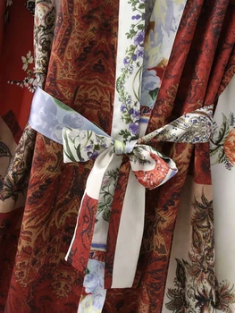 SLMD Vintage Elegantný Kontrast Farieb Patchwork Tlač Kimono Oblečenie S Oknami Ženy 2021 za Letné Módy Elegantný Tenký Kabát