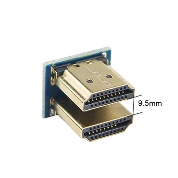 HDMI Konektor pre 5-palcové HDMI Raspberry Pi Pie3 Koláč Displej DIY HDMI Konektor Auta RPI RPI3