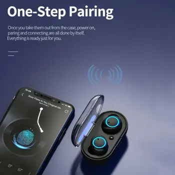 Y50 bluetooth slúchadlo 5.0 TWS Bezdrôtový Headphons slúchadlá Slúchadlá Stereo Gaming Headset S Nabíjanie Box pre telefón