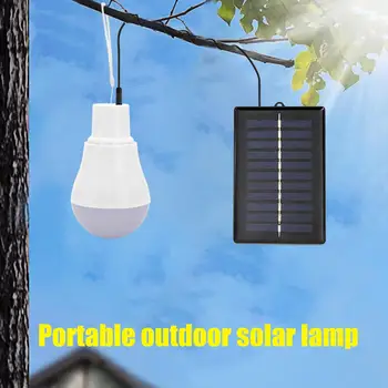 5V 15W 300LM Prenosná Solárna Energia Výkon Vonkajšie Lampy USB Nabíjanie Svetlá Dlhá Životnosť, Nízka Spotreba LED Žiarovka