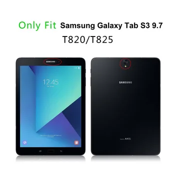 Silicon Shockproof Zadný obal Pre Samsung Galaxy Tab S3 9.7 Palca T820 T825 Stojan, Kryt Pre Samsung Tab S3 9.7 SM-T820 SM-T825 #S