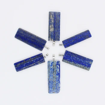 2020 Módy Nové Obdĺžnikový Lapis Lazuli Náhrdelník Malý Prívesok Príslušenstvo 6 Doprava Zadarmo Nízka Cena