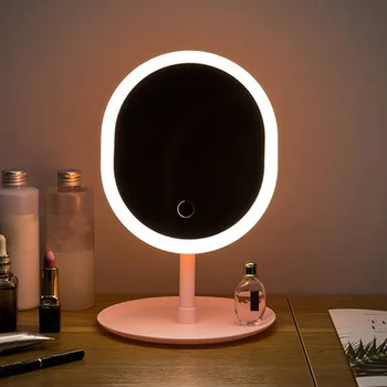 LED Zrkadlo na líčenie Svetlo Nabíjateľná Stojan Ľahké Cestovanie Prenosné Svietidlo s vypínačom make-up, Kozmetické Tabuľka Svetlo