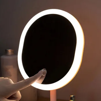 LED Zrkadlo na líčenie Svetlo Nabíjateľná Stojan Ľahké Cestovanie Prenosné Svietidlo s vypínačom make-up, Kozmetické Tabuľka Svetlo