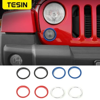 TESIN 2 KS ABS Auto, Vonkajšie Predné Zase Signálneho Svetla na Čítanie Dekorácie Kryt Nálepky na Jeep Wrangler JK 2007-2017 Auto Styling