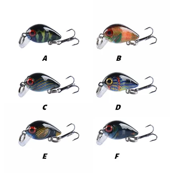 5 ks Mini Wobblers Crankbait Rybárske Lure Kľukou Ťažké, Umelé Návnady 1,5 g 3 cm Plávajúce Wobbler Pre Ryby Bass Rybárskych Návnad Nastaviť