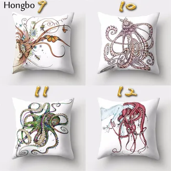 Hongbo 1 Ks Farebné More Zvierat Octopus Obliečok Bytové Obliečka Na Vankúš Vankúš Auto Dekorácií