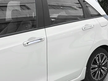 Auto Styling 4PCS ABS Chrome Strane Kľučky Dverí Kryt Výbava pre Honda Fit Jazz GR 2020 2021 Príslušenstvo