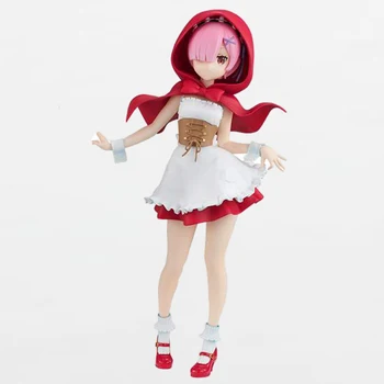 Japonské anime obrázok Re:Život v inom svete od nuly Ram/Rem red hat akcie obrázok Zberateľská Figúrka Model Hračka Darček