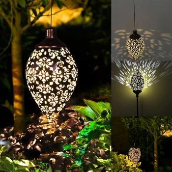 Solárne Závesné Svietidlá, Olivový Tvarované, Nepremokavé, Záhrada Metal Art LED Lampy Vonkajšie Osvetlenie Nepremokavé Krajiny Svetlo