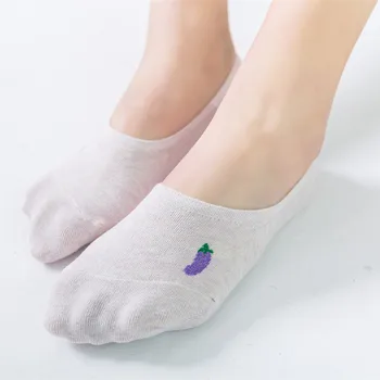 Odbavenie Predaj Letné Ponožky Ženy Neviditeľné No Show Ponožky Japonský Kawaii Roztomilý Silikónový protišmykový Ponožky, Papuče Nízky Rez Loď Sox