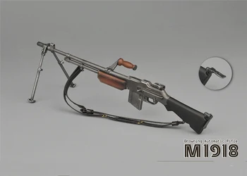 1/6 druhej svetovej VOJNY US army M1918 BAR browning automatic rifle zbraň zbraň model hračka 21 cm zbierky vojak akcie obrázok príslušenstvo