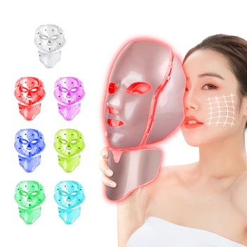 LED Pokožky Terapia Maska Domov Omladenie Pleti Anti-Aging svetelná Terapia 7 Farebné LED Pokožku Tváre Starostlivosť o Pleť Sprísnenie Jemné Vrásky