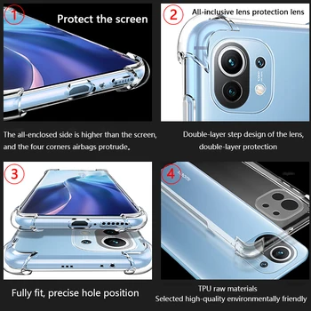 Shockproof Prípade Pre Xiao Mi 11 Poznámka 10 10 TON 9 9T 8 Pro Poco X3 NFC Xiao M3 Redmi Poznámka 10 9 9S 8 8T 7 Lite Pro Max puzdro