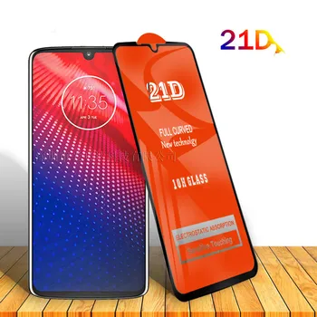 21D Mobilný telefón Tvrdeného Skla Film Plný Zakrivené Screen Protector Pre Motorola MOTO G7Plus G7Play G8Plus G8play Z4 Z4Forece