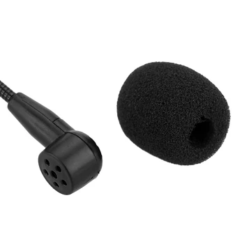 Uni Directional Hlava-montáž Headworn Ucho Headset-hák Mikrofón Mic Flexibilné Káblové Boom pre Hlasové Amp Zosilňovač a Reproduktor