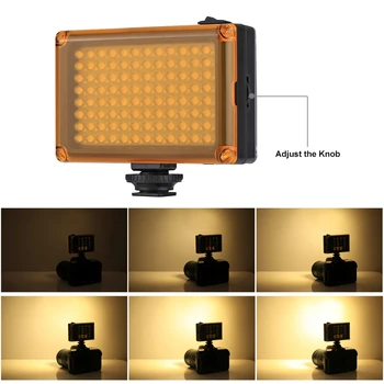 LED svetlom pre Video Svetlo na Kameru Externú Batériu Lampa pre DSLR Fotoaparát Vlog Vyplniť Svetla Fotografie Studio Svetlo Príslušenstvo
