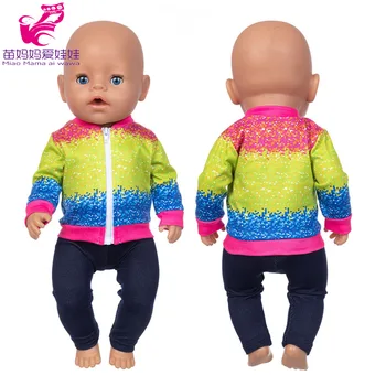 43 cm Baby Doll Letné Oblečenie 18-Palcové Dievča Bábiku T-shirt Bábika Outwear