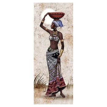 Vyšívanie Diamond Maľovanie Diamond Výšivky Plné Kolo Vŕtať Drahokamu Obrázok Domáce Dekorácie,Africkej Ženy Hlavu Ovocie Ba