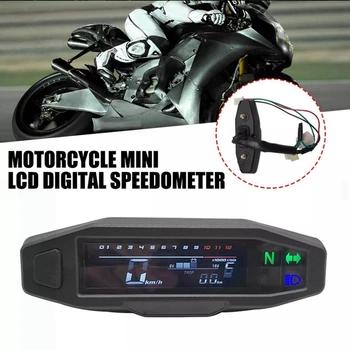 Motocykel Digitálny Rýchlomer 1200RPM 5 Gear Oil Level 12V LCD Displej Napätia Spínacie Motocykel počítadlo kilometrov Na Motorke