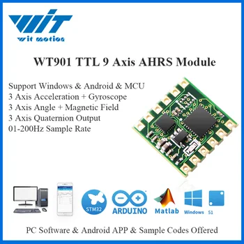 WitMotion JY901 TTL & I2C 9 Os Senzor Digital Uhol + Akcelerometer + Gyroskop + Elektronický Kompas MPU9250 na PC/Android/MCU