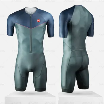Nové 2021 Letné vonkajšie telo triatlon mužov cyklistika dres MTB bike skinsuit športové vyhovovali cyklistické oblečenie jumpsuit
