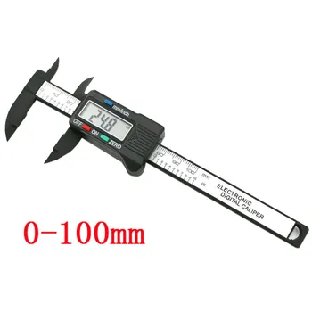 0 - 100 mm/4 cm LCD Digitálne Elektronické Uhlíkových Vlákien Vernier Strmeň Rozchod Mikrometer na Meranie Nástroj NOVÉ NOVÉ